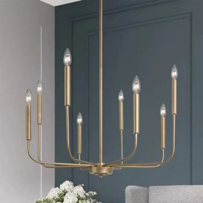 Suspension laiton style chandelier