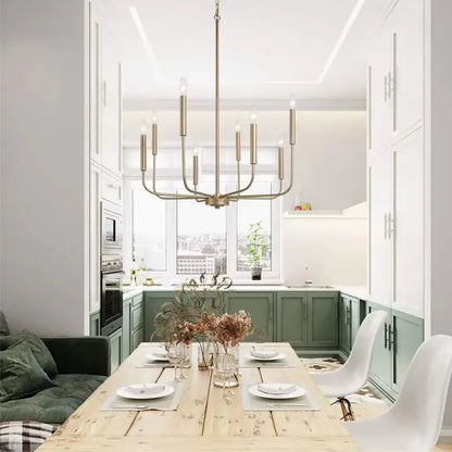 Suspension laiton style chandelier