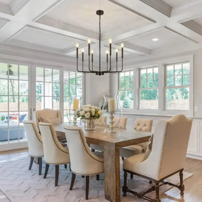 Suspension laiton style chandelier