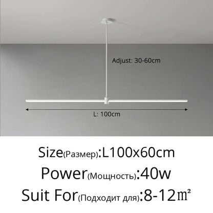 Suspension linéaire LED design