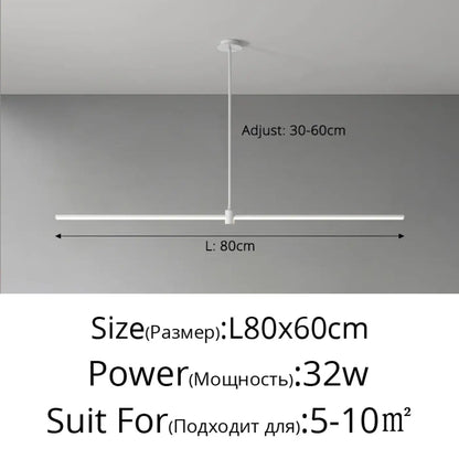 Suspension linéaire LED design
