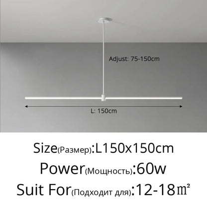 Suspension linéaire LED design