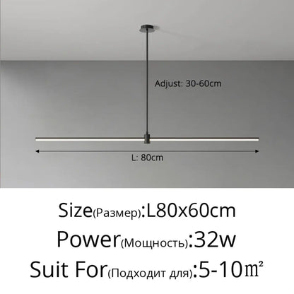 Suspension linéaire LED design