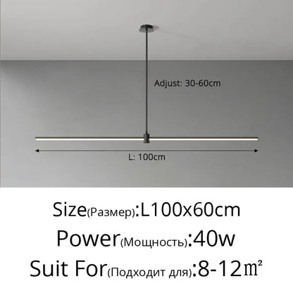 Suspension linéaire LED design