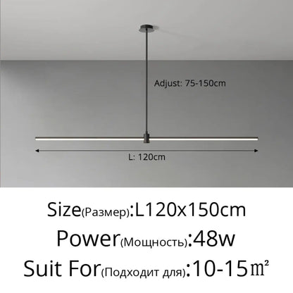 Suspension linéaire LED design