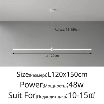 Suspension linéaire LED design