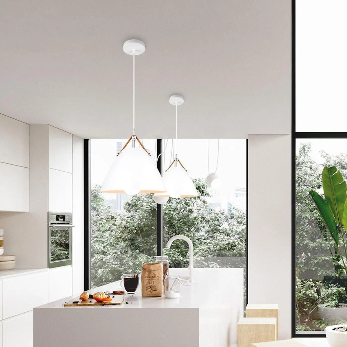 Suspension luminaire cuisine métal