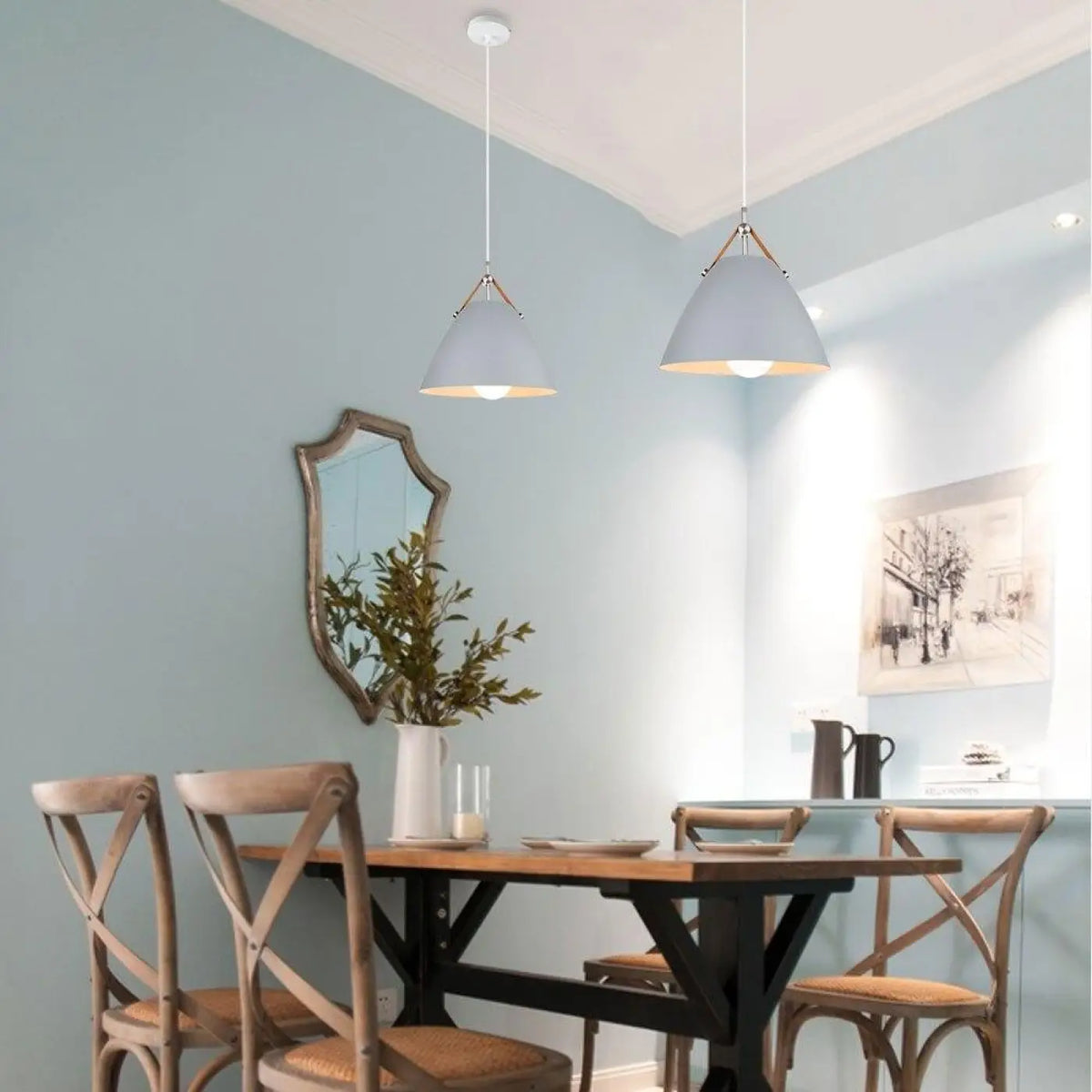 Suspension luminaire cuisine métal