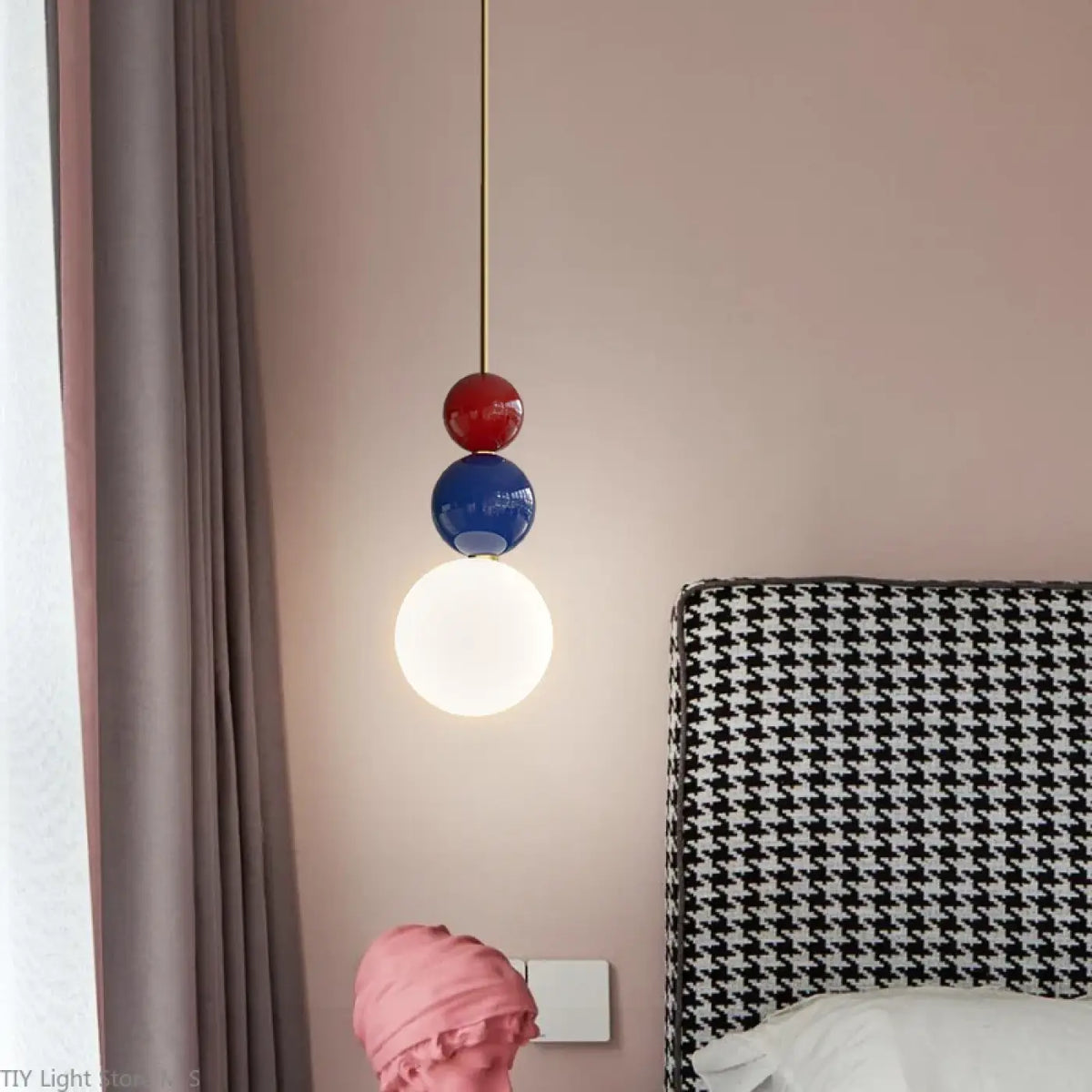 Suspension luminaire résine design
