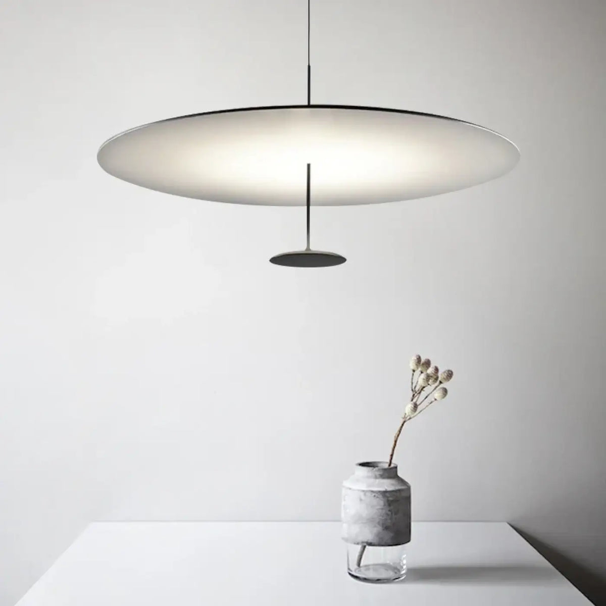 Suspension luminaire ovale
