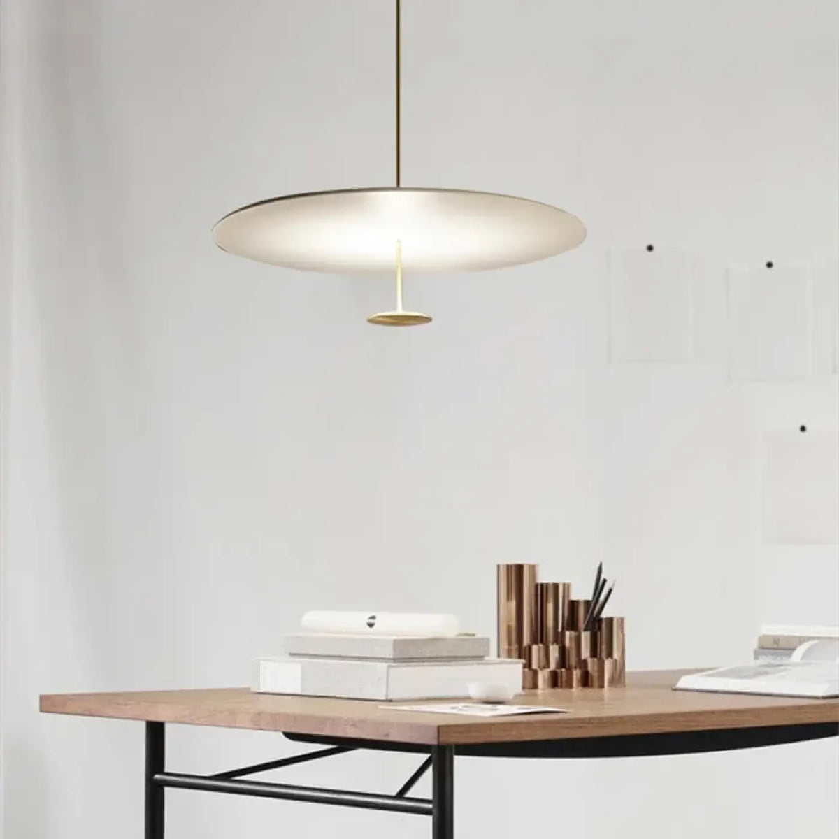 Suspension luminaire ovale