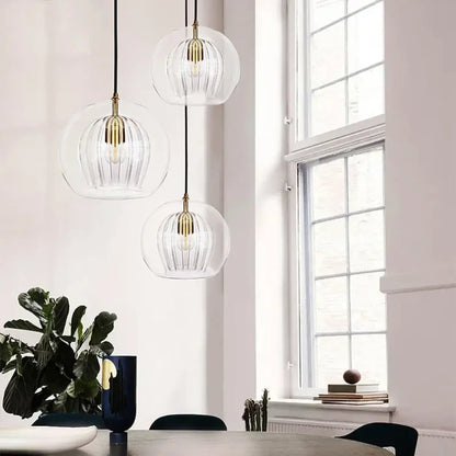 Suspension luminaire verre moderne