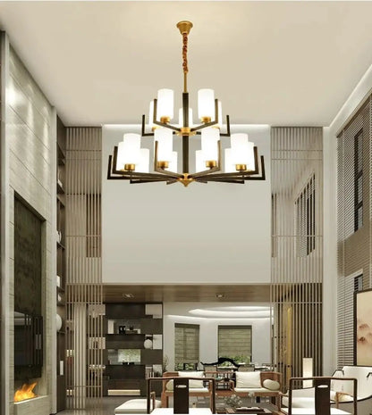 Suspension lustre verre contemporain